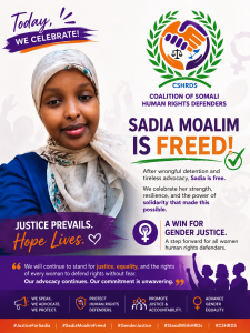 Sadia's Freedom is ours